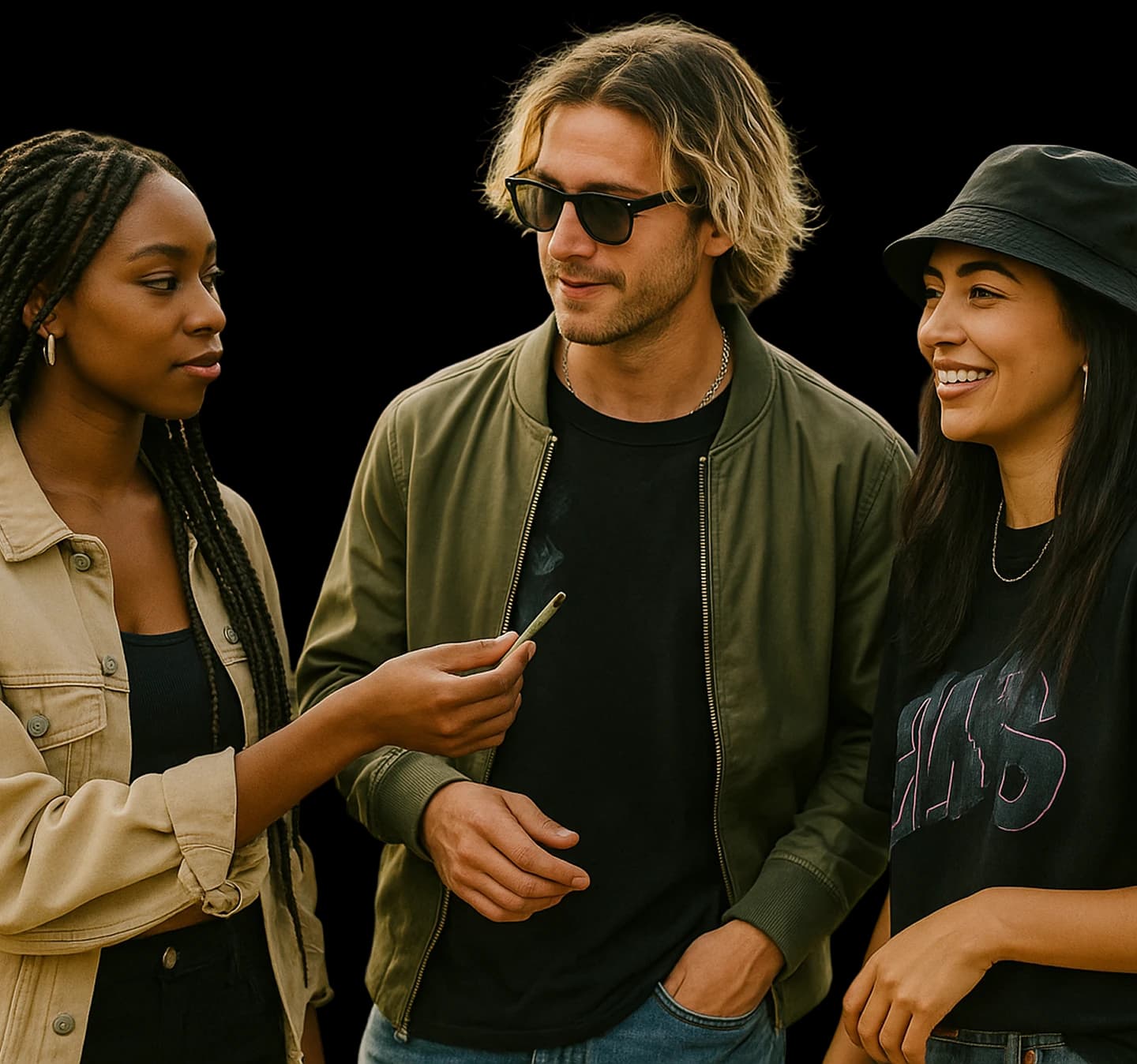 image of 3 women at festival
